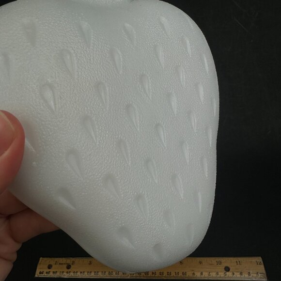 Vintage Strawberry Shaped White Milk Glass‎ Trinket Candy Dish Bowl Hazel Atlas - Picture 4 of 7